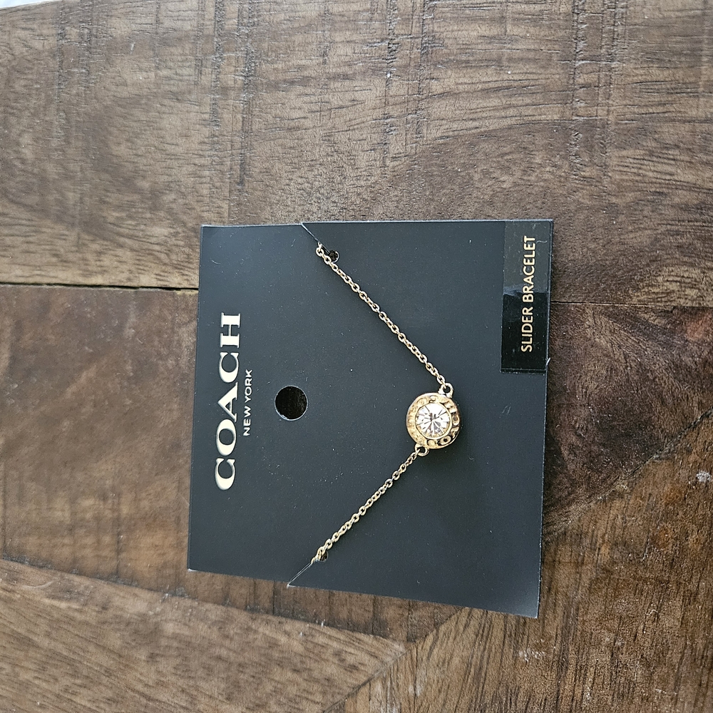 Coach Gold Slider Bracelet